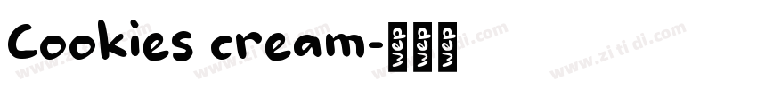 Cookies cream字体转换